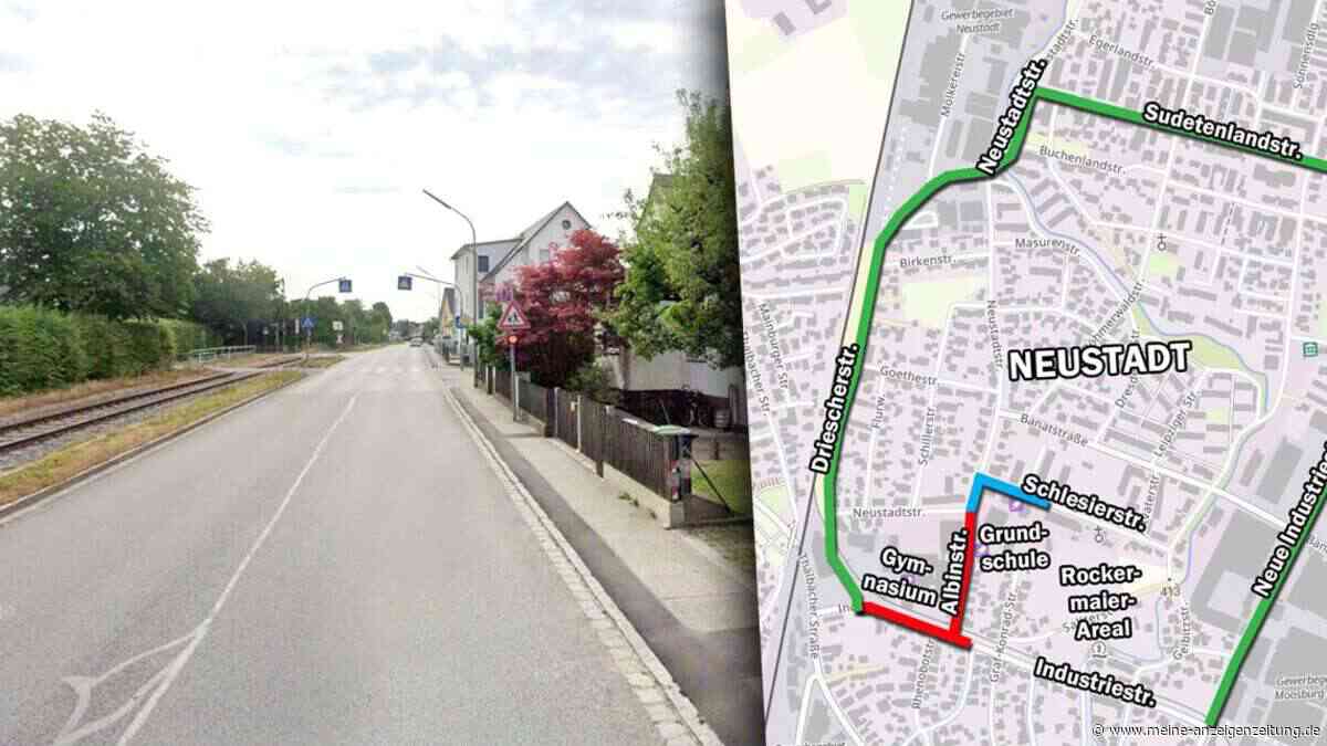 Großbaustelle in Moosburger Neustadt: Straßensperren und neues Halteverbot in den Ferien geplant