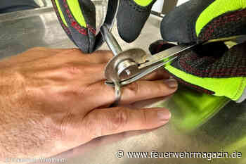 Feuerwehr Weinheim entfernt erneut Ring von Finger