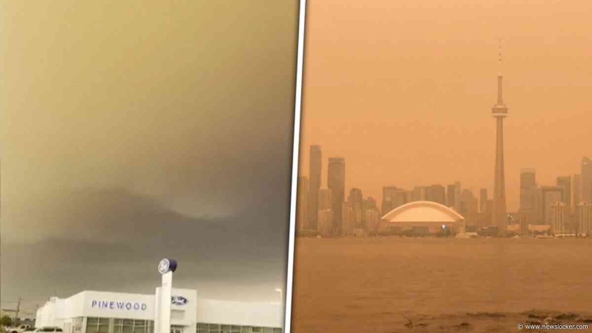 Bijzonder fenomeen na bosbranden Canada gefilmd