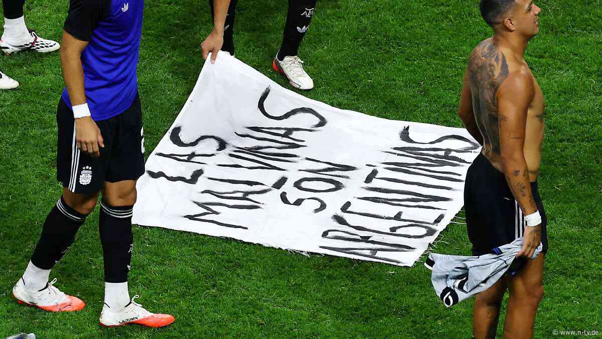 Wie reagiert Infantino?: Plakat-Wirbel: Argentinien fordert die FIFA heraus