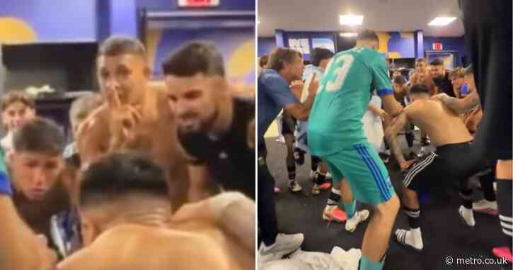 Argentina mock England and stage ‘minute’s silence’ in dressing room after World Cup triumph