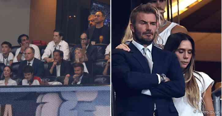 Victoria Beckham consoles emotional David after gutting England result as celebrities react to match