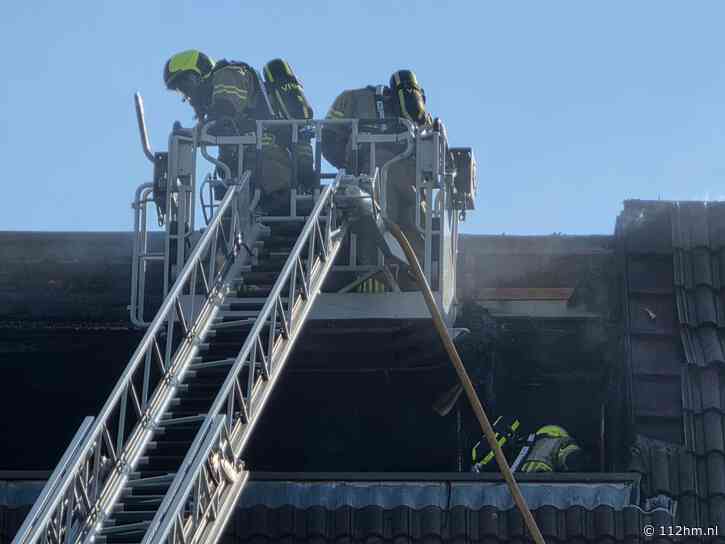 Middelbrand in appartementencomplex aan Groenhovenweg in Gouda