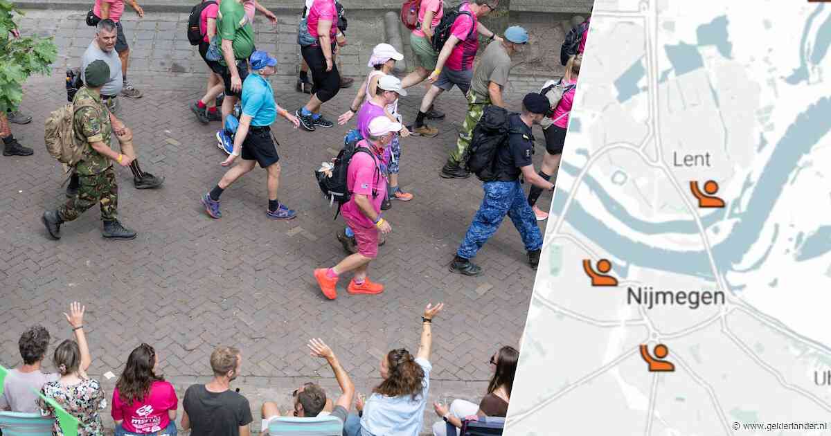 Waar moedig jij de wandelaars aan tijdens de Vierdaagse? Vul onze interactieve kaart in