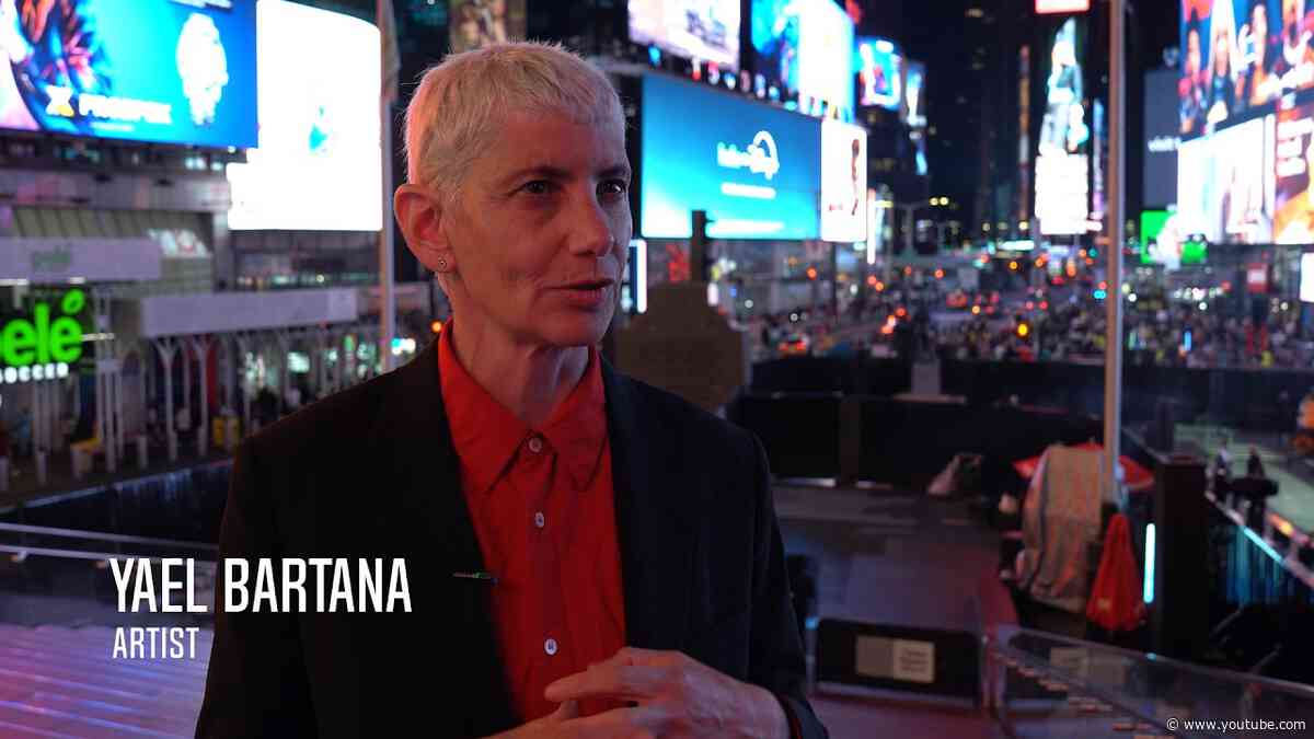 Artist Yael Bartana on May 2026 Midnight Moment "Farewell" in Times Square