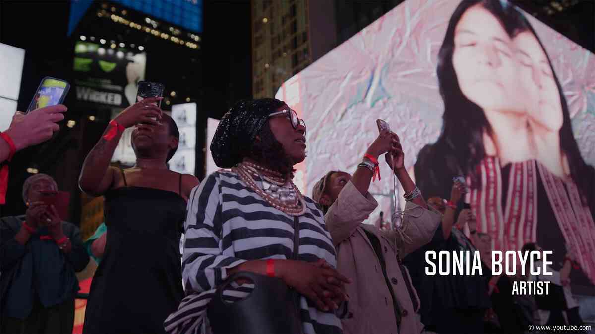 Artist Sonia Boyce on June 2026 Midnight Moment "Transform" in Times Square