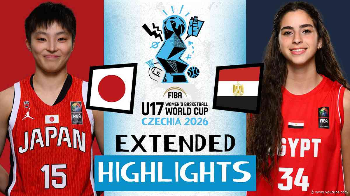 Japan 🇯🇵 vs Egypt 🇪🇬 | ROUND OF 16 EXTENDED HIGHLIGHTS | #FIBAU17 Women's World Cup