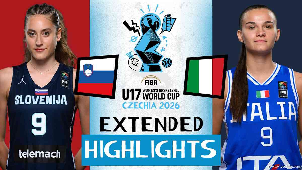 Slovenia 🇸🇮 vs Italy 🇮🇹 | ROUND OF 16 EXTENDED HIGHLIGHTS | #FIBAU17 Women's World Cup