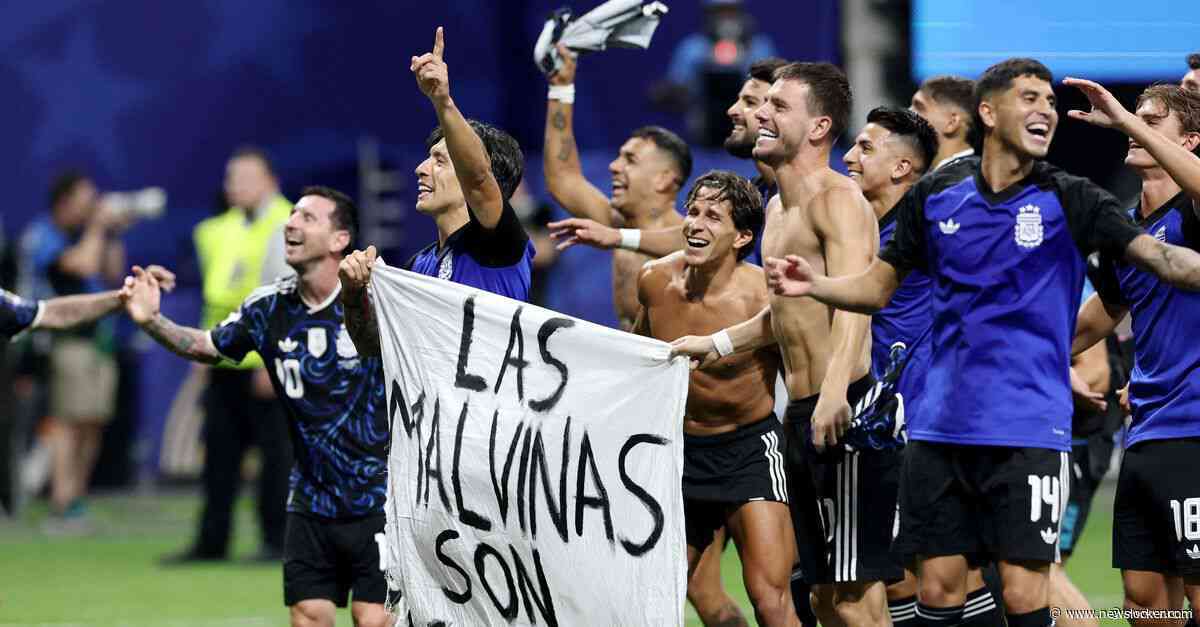 Argentijnse spelers tonen vlag na WK-halve finale: &amp;#8216;De Falklandeilanden zijn Argentijns&amp;#8217;