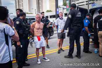 England and Argentina fans clash outside Atlanta stadium as police make multiple arrests