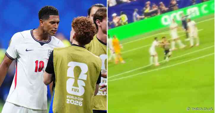 New footage shows the real reason Jude Bellingham slapped Argentina star after England’s World Cup defeat