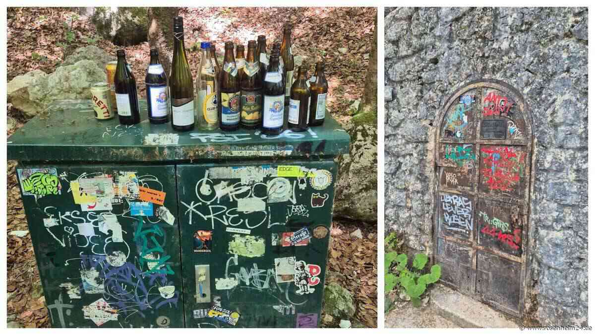 „Es wird immer schlimmer“: Zugspitze als Müll-Berg – Abfall und Graffiti im Höllental