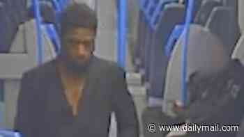Moment predator prowls empty train late at night before targeting lone woman and sexually assaulting her