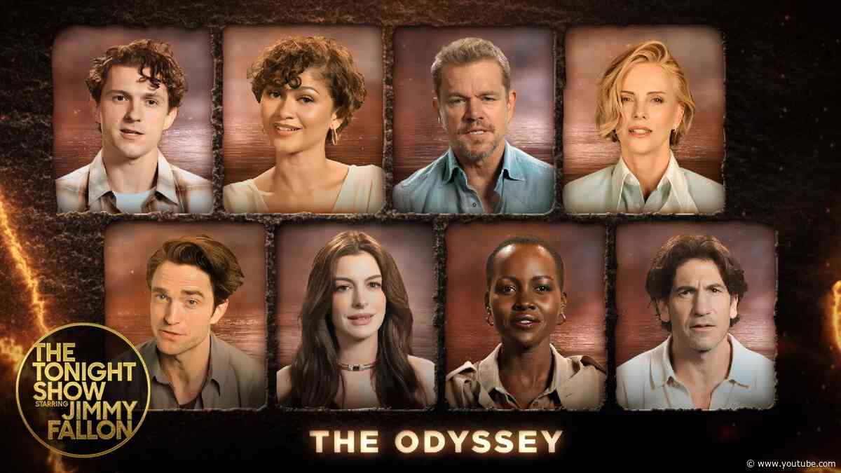 The Odyssey Cast Recaps the Entire Story in One Minute | The Tonight Show Starring Jimmy Fallon