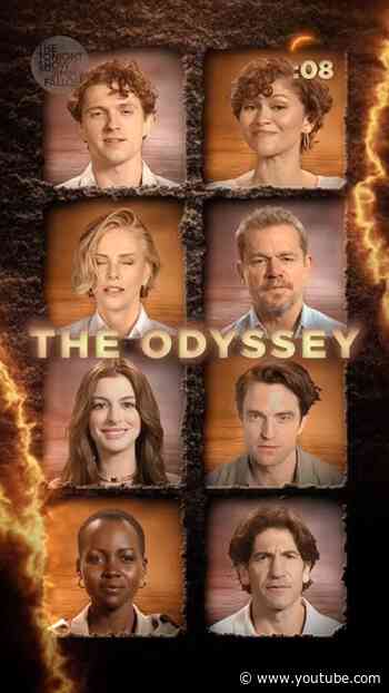 The cast of #TheOdyssey recaps the story in exactly one minute! #FallonTonight