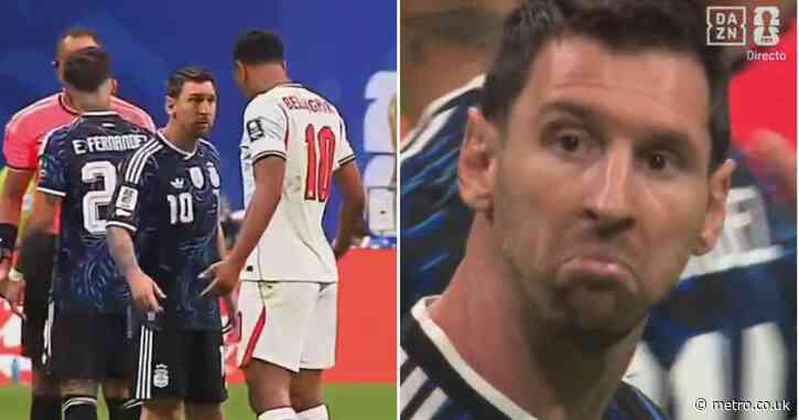 Jude Bellingham reveals what Lionel Messi said to him during heated clash in England’s World Cup defeat