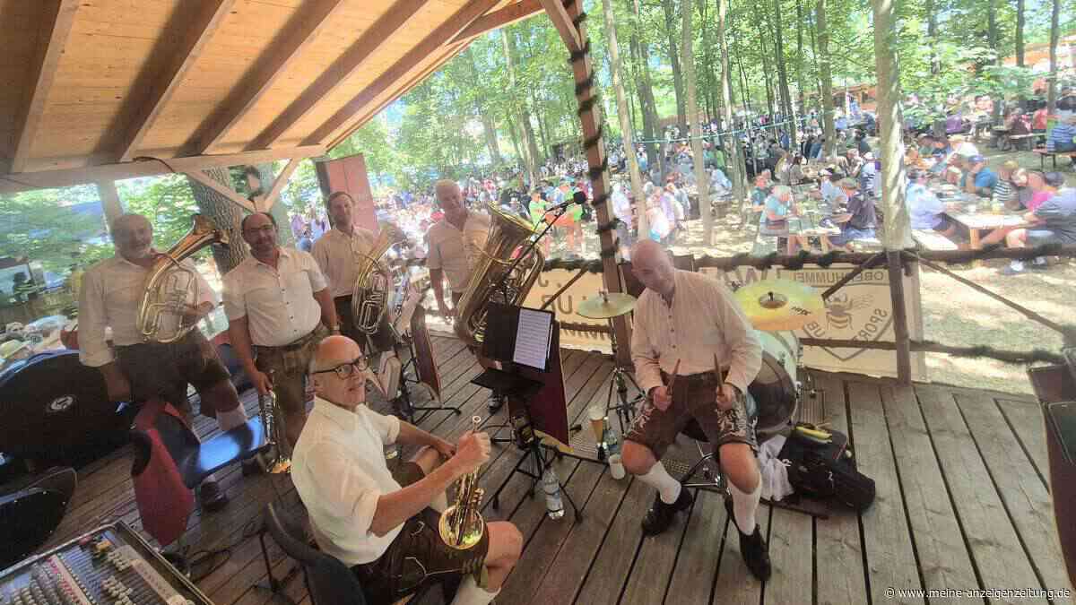 Waldfest zieht Hunderte an: Musiker spielen neun Stunden durch