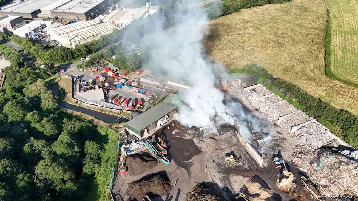 Massive pile of waste goes up in flames at recycling centre and residents told to keep windows closed - live updates