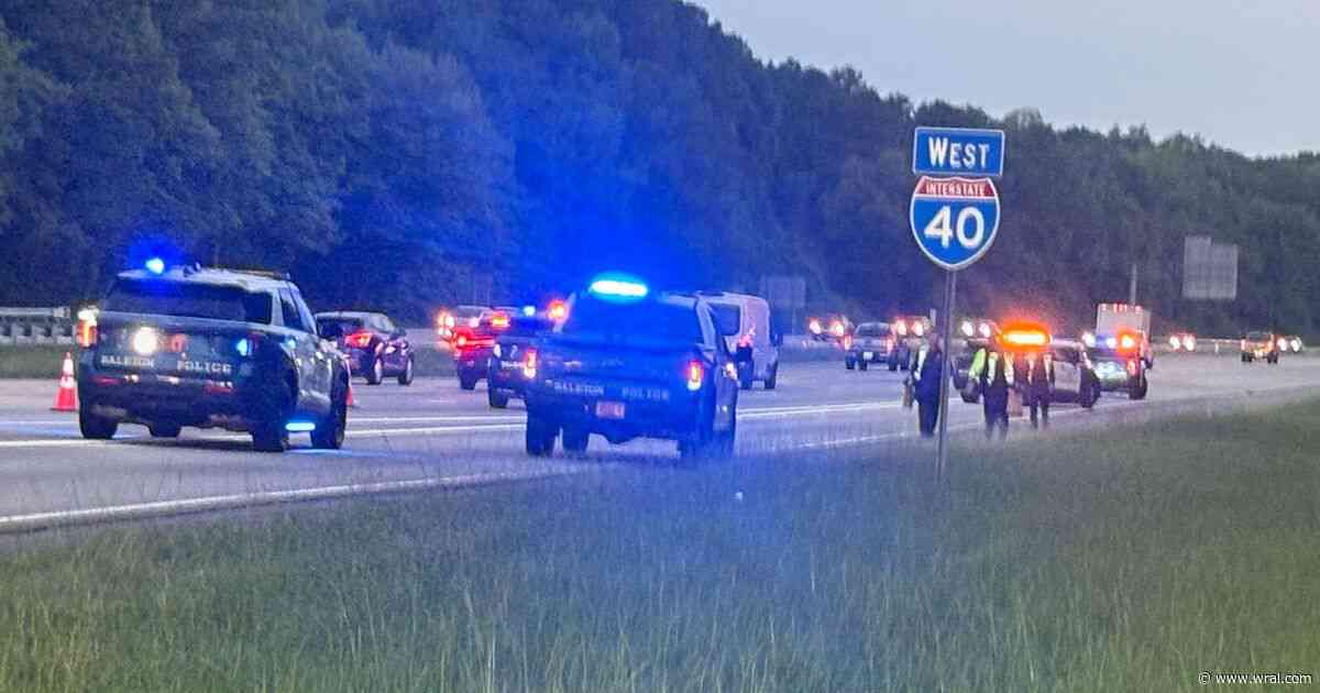 I-40 reopens from pedestrian crash in Raleigh