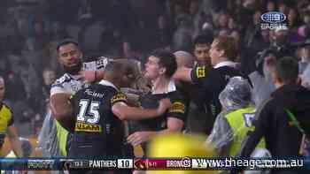 Tempers flare twice in minute of madness