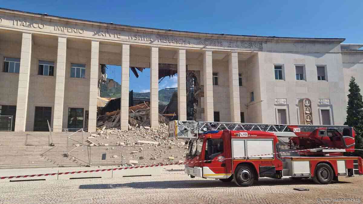 Gerichtsgebäude in Südtirols Hauptstadt eingestürzt – Großeinsatz der Feuerwehr