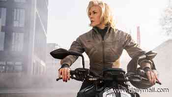 Hannah Waddingham is praised as the 'glammest hitwoman in town' in 'absurd' comedy caper Ride Or Die