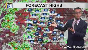 Rounds of Monsoon storms and muggy weather around New Mexico