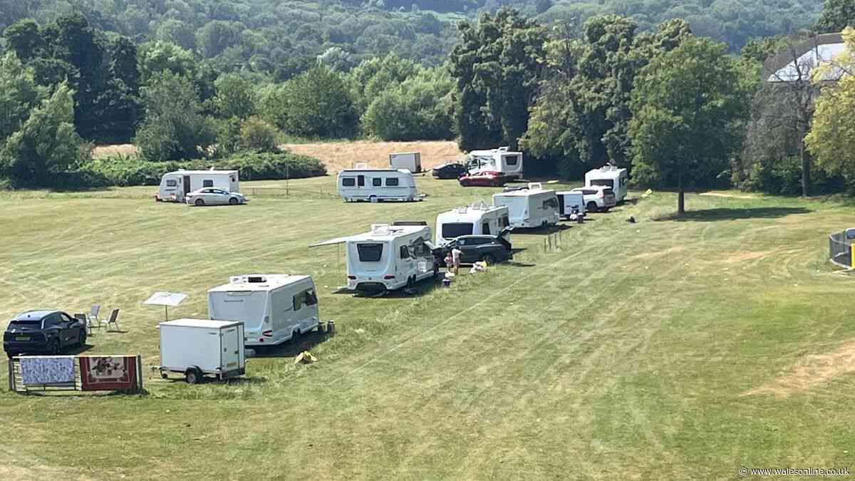 Football club forced to cancel matches and training after Travellers move onto pitch