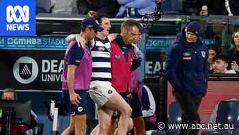 Live: Geelong win over Saints soured by injury to star Holmes