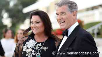 Pierce Brosnan's wife Keely wows in sheer figure-flaunting dress for date with husband 