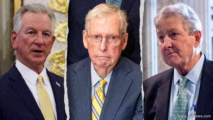 'Somebody needs to do something': GOP senators split as Tuberville demands McConnell answers