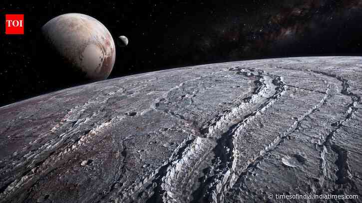 Pluto's moon Charon may have once spun once every 14 hours, and its ancient mountains still record how it slowed down