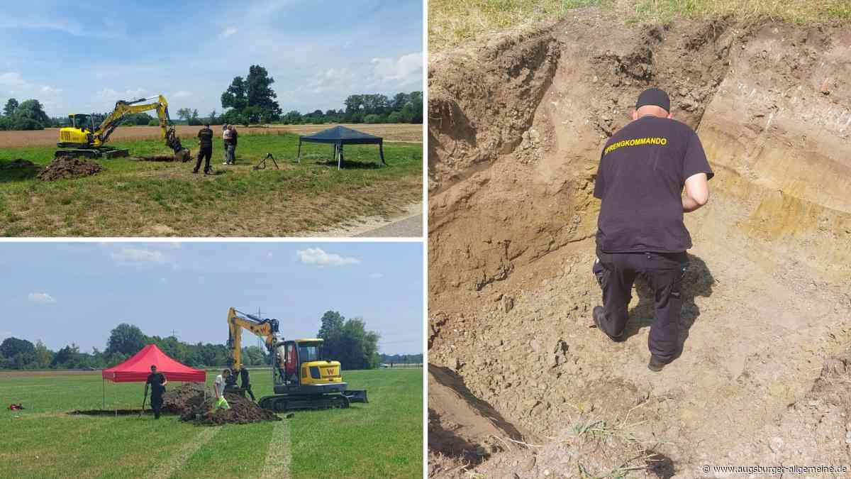Live-Ticker zur Bombenentschärfung im Pfuhler Ried: Blindgänger sind freigelegt – Sprengung notwendig