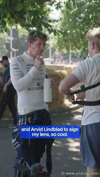 Overheard at Goodwood FOS, wholesome edition 💙🎙️ #f1