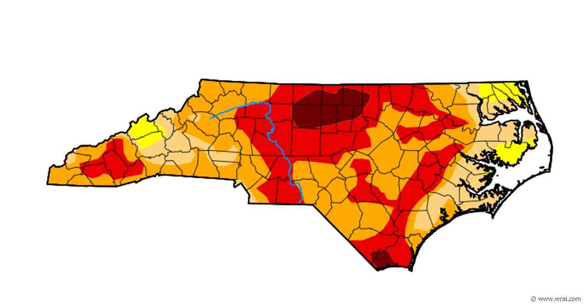 Drought status: Recent rain provides decent drought relief in eastern half of NC