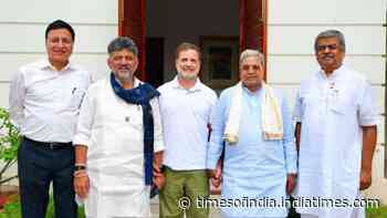 'Cabinet expansion very soon': Congress hints at Karnataka reshuffle after Rahul-DKS meeting