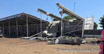 Iconic Welsh rugby stadium ripped down as new pictures show what’s happening inside
