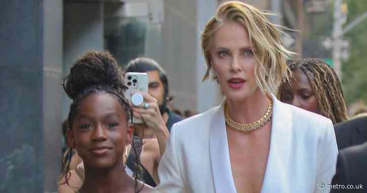 Charlize Theron’s daughters make rare appearance at The Odyssey premiere
