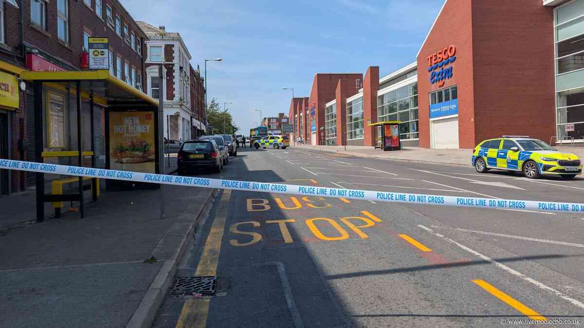 Liverpool armed police incident live as five roads cordoned off near Tesco
