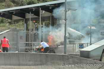 Une voiture prend feu à un péage sur l’autoroute A8, la circulation paralysée sur une partie de la Côte d’Azur