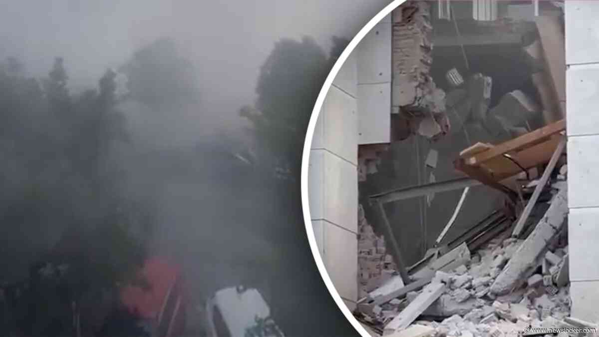Italiaans dorpje bedekt onder stofwolk na instorting gerechtsgebouw