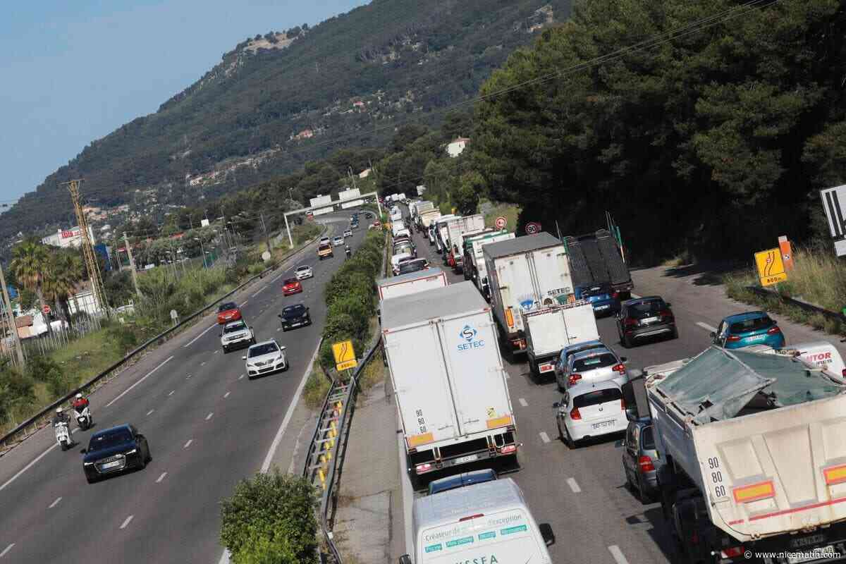 Une voiture en panne paralyse la circulation sur l’autoroute près de Toulon