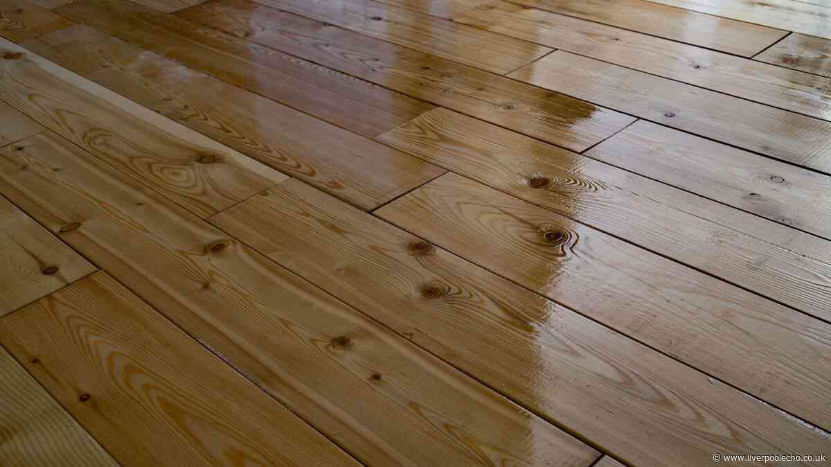 Wooden floors will look shiny and scratch-free if you rub 10p item on top