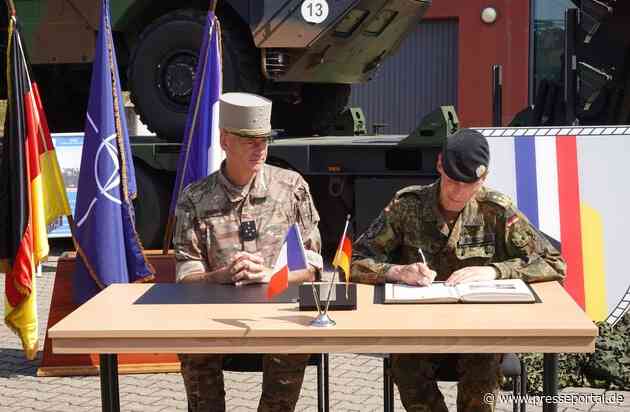 Deutsch-Französische Brigade erreicht Meilenstein für NATO-Auftrag / Kommandeure bestätigen mit ihrer Unterschrift die Befähigung der Brigade für ihren neuen Auftrag an der NATO-Ostflanke.