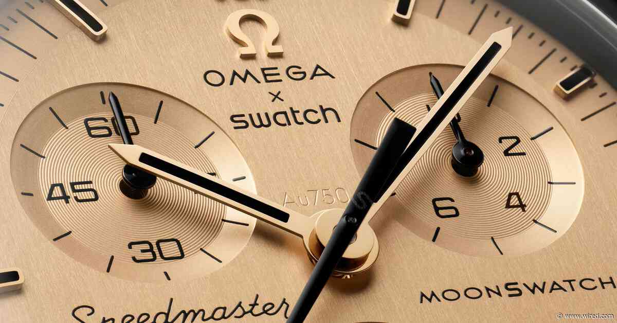 Swatch’s New Gold MoonSwatch Solves the Problem of the Nightmare Royal Pop Launch