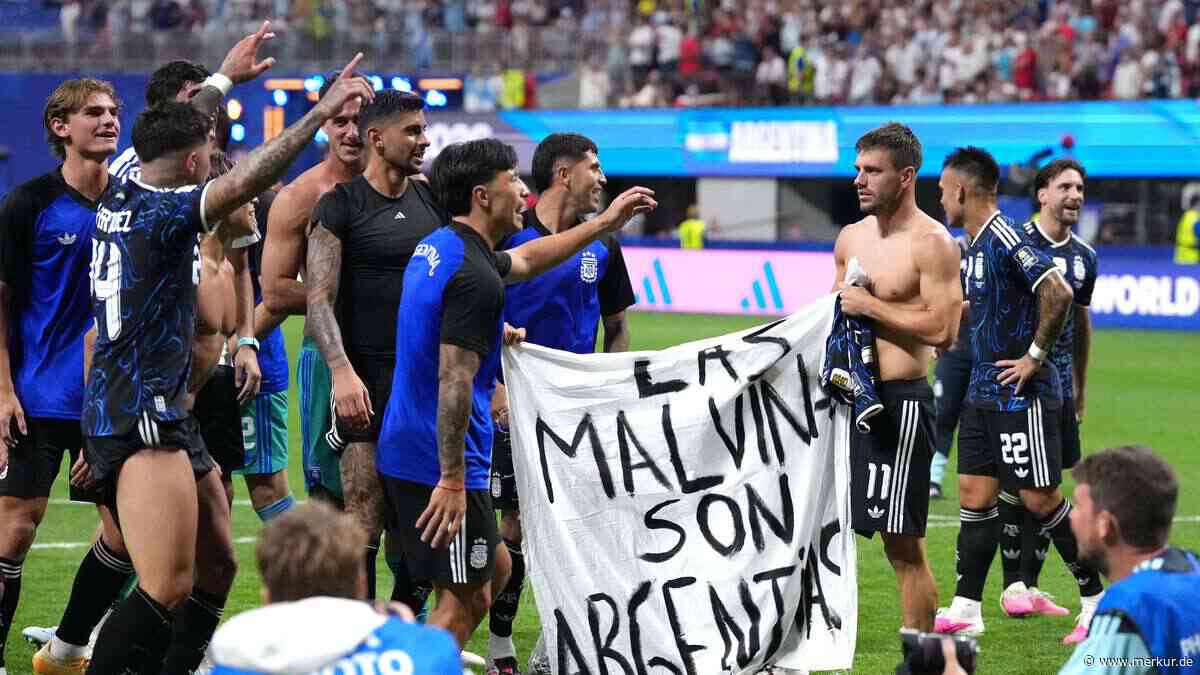 Argentinien jubelt bei WM mit Kriegsplakat – dabei wollen die Betroffenen was anderes