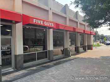 Five Guys in Courthouse closes for renovations, plans to reopen next month