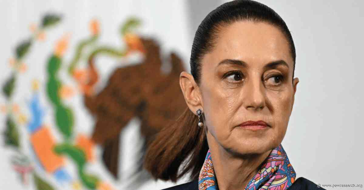 Mexicans view President Claudia Sheinbaum favorably, but less so than in 2025