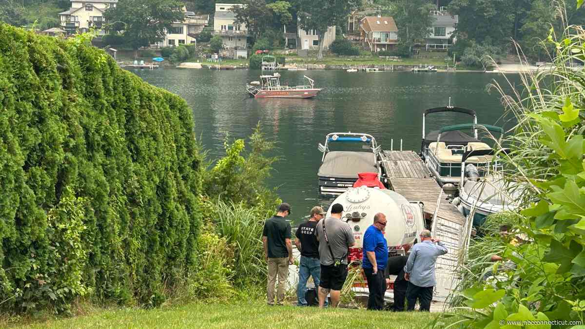 Propane truck enters Candlewood Lake in New Fairfield: DEEP