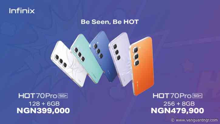Infinix Officially Launches the HOT 70 Pro in Nigeria with Active Matrix Cube, IP68 Water Resistance and 5G